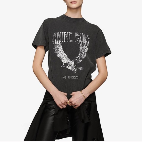 Anine Bing Tops - Anine Bing Lili Tee- Eagle